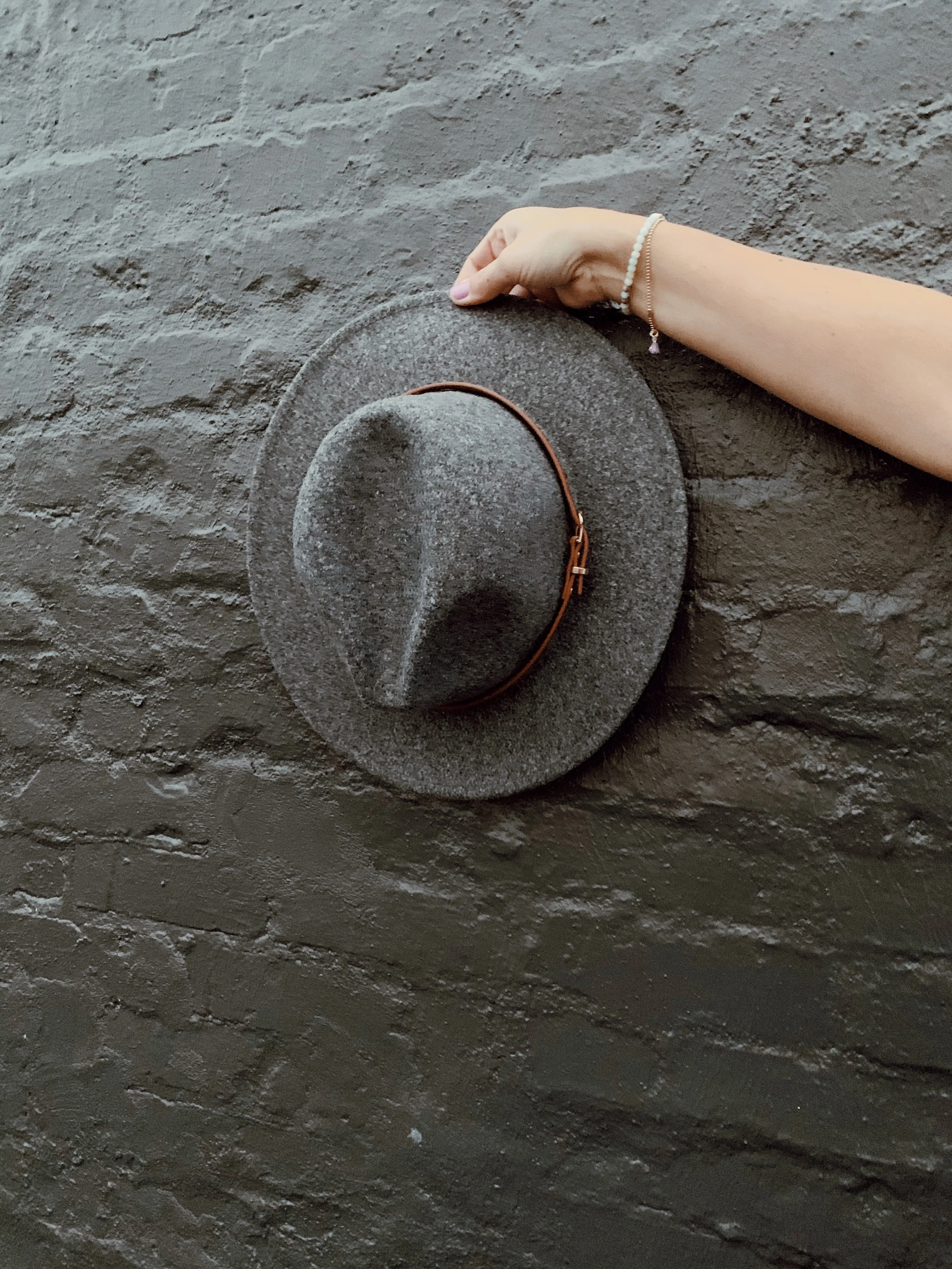 Cameron Panama Hat - Charcoal
